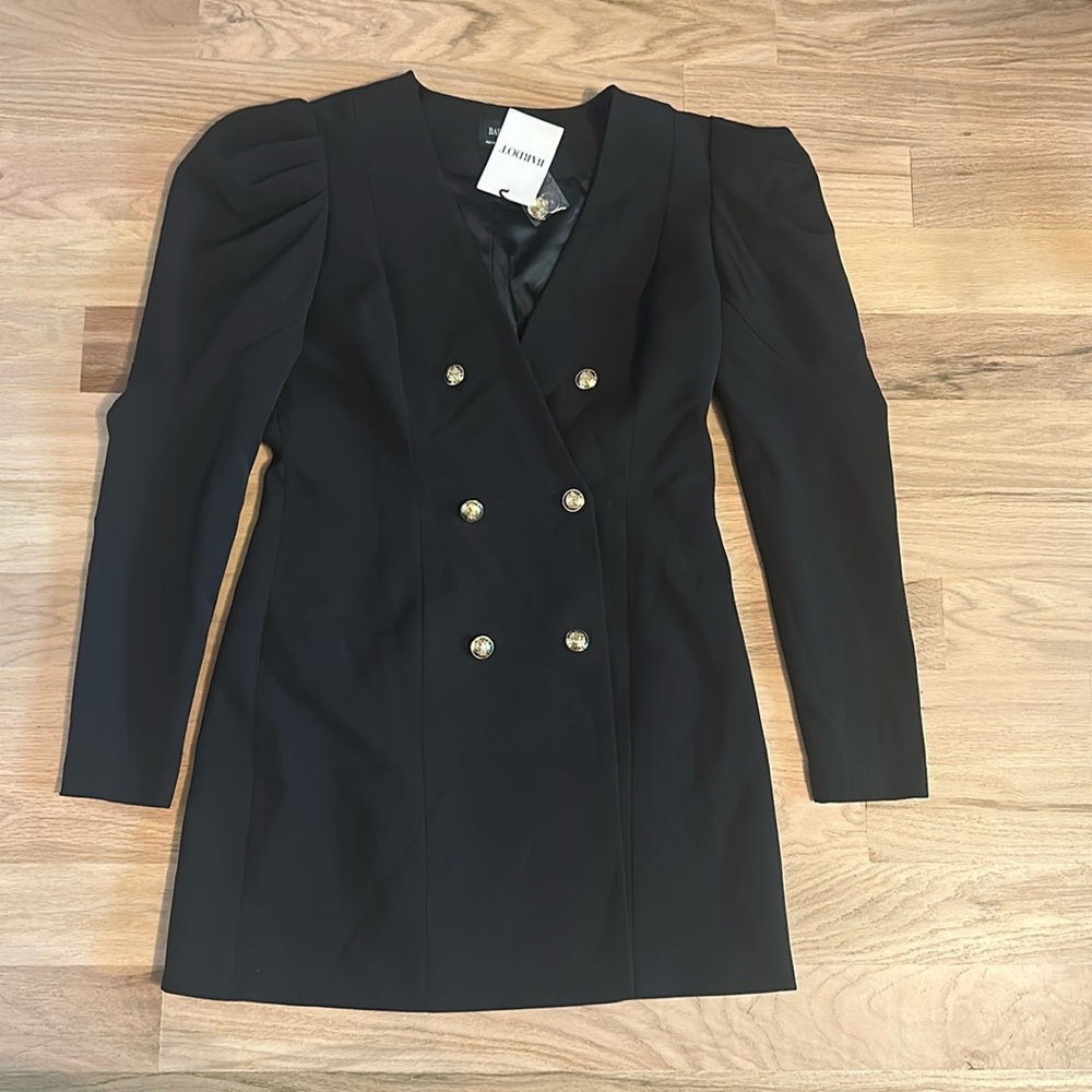 bardot black dress